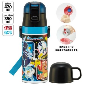 Pokemon Water Bottle Stainless Steel Bottle 2-way