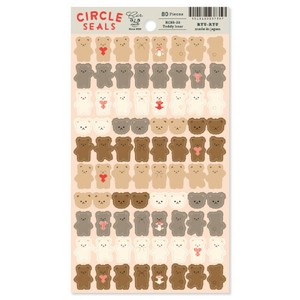 Stickers Teddy Bear Sheet sticker Made in Japan