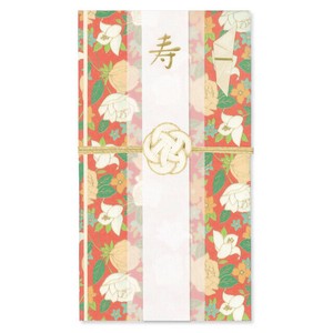 日本製 ご祝儀袋　水引・花づつみ：和モダン・バラ
