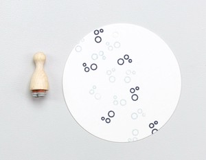 Perlenfischer可愛いコーン型スタンプ（S）☆泡 バブル 丸 サークル mini☆