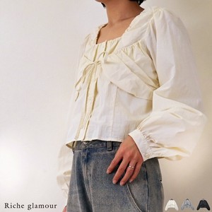 Button Shirt/Blouse Nylon Taffeta Bustier