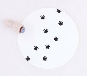 Perlenfischer可愛いコーン型スタンプ（S）☆肉球 足跡 動物 mini☆