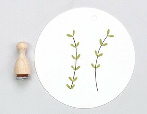 Perlenfischer可愛いコーン型スタンプ（S）☆ドッペルブラット ミニ 葉っぱ リーフ 花柄☆