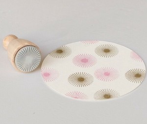 Perlenfischer可愛いコーン型スタンプ（L）☆花 フラワー 菊 モチーフ☆