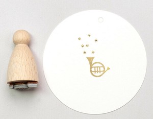 Perlenfischer可愛いコーン型スタンプ（L）☆ホルン 楽器 音楽☆