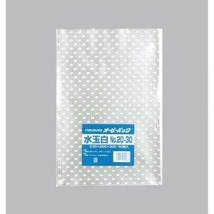 テープ無 OPP袋 オーピーパック 水玉白 No.20-30 50枚入 福助工業 【サンプル可】