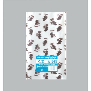 テープ無 OPP袋 オーピーパック くま  No.15-25 50枚入 福助工業 【サンプル可】