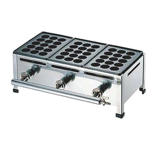 調理機器 たこ焼台 15穴用 4枚掛セット 12・13A