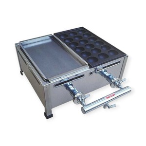 調理機器 AKSたこ焼、鉄板焼セット Aタイプ 12・13A 2連
