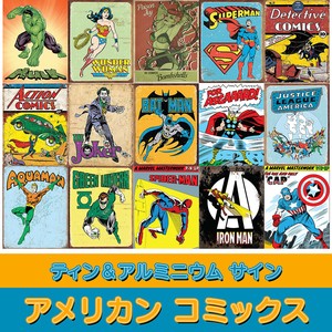 【送料無料】【予約販売】【US直輸入】サイン（看板）「アメコミ」 シリーズ アソート セット