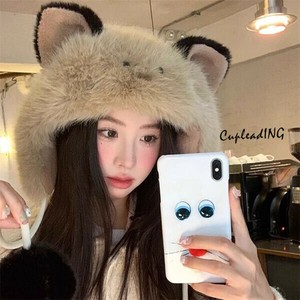 【新色追加】激安セール あったか ウサギの耳の帽子 厚め 保温 防寒 小熊の帽子 かわいい 秋冬 パイル入り