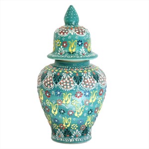 Object/Ornament Design Flower Green 11cm