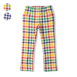 Kids' Full-Length Pant Check Pattern 9/10 length