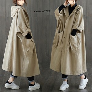 【定番商品】早い者勝ち ゆったりする ロング トレンチコート レディース
