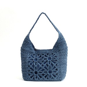 ★【COOCO クーコ】お花モチーフペーパー ワンショルダーバッグ　かごバッグ カゴバッグ　SALE