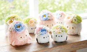 【ｹｰｲｰｱｲ】ふわふわポットソープフラワー フクロウ　2色