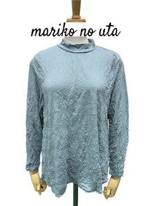 <2025春物新作>パステルカラーワッシャー加工無地長袖Tシャツ　2025春物人気　真里子の詩