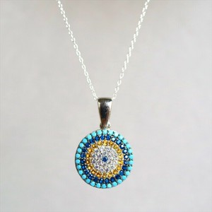 ナザルボンジュウ　シルバー925＆ジルコンペンダント<br> Nazarboncug Silver pendant neckrace