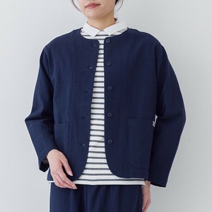 夹克 两件式 棉 无领 纱布 春夏