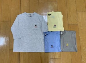 ディズニー 天竺7分袖ラグランTシャツ　ロンT　カットソー　キャラクター　Disney
