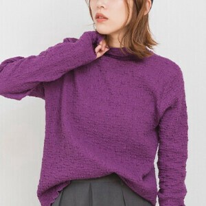 T-shirt High-Neck Fingerless Thin Cut-and-sew