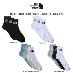 THE NORTH FACE(ザノースフェイス)ソックス ミドル丈 3足組 セット 靴下 メンズ 男性用 NF0A882G