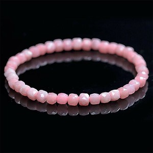 Gemstone Bracelet Opal/Tourmaline Pink 5mm