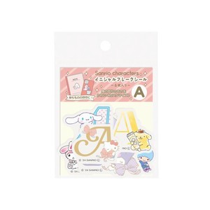 【フレークシール】サンリオキャラクターズ イニシャルフレークシール 6枚入り ミックスA