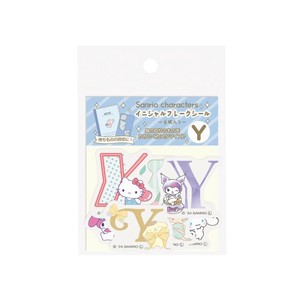 【フレークシール】サンリオキャラクターズ イニシャルフレークシール 6枚入り ミックスY