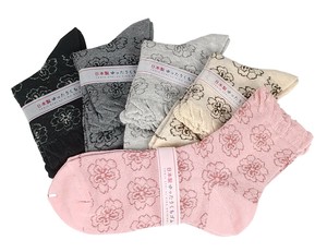 Crew Socks Floral Pattern Made in Japan