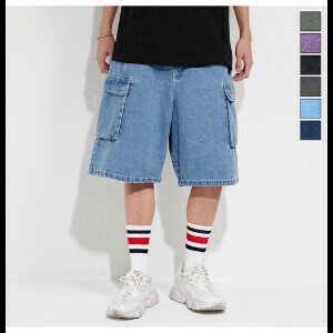 ロゴデニムカーゴハーフPANTS【2025夏物】【ユニセックス】