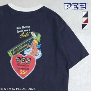【PEZ】ハートポスタープリントTシャツ【2025夏物】【ユニセックス】