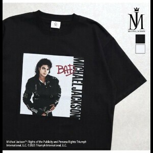 【マイケル・ジャクソン】BAD　プリントTシャツ【2025夏物】【ユニセックス】