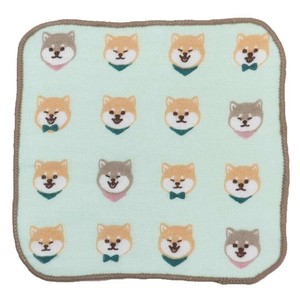【ハンドタオル】ガーゼミニミニタオル15cm 柴犬