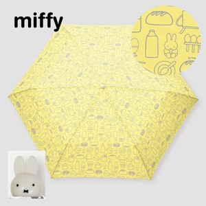 ◆2025新作◆Dick Bruna【ミッフィーお顔手元】パン柄・雨傘・折りたたみ傘