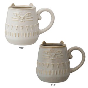 【マグカップ】FIKA ネコレリーフマグ ねこ