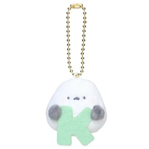 【取寄品】【マスコット】イニシャルマスコットキーホルダー シマエナガ K