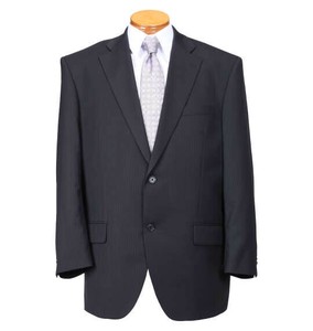 MANCHES ビッグサイズ メンズ ウォッシャブルシングル2ツ釦ジャケット ブラック  3L 4L 5L 6L 7L 8L