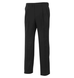 MANCHES ビッグサイズ メンズ ウォッシャブルツータックパンツ ブラック  105 110 115 120 130 140 150 160