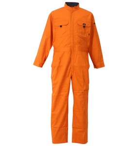 FORECAST ビッグサイズ メンズ T/Cツイル長袖股ハギつなぎ服 オレンジ  4L 5L 6L 7L 8L