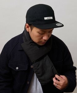 【SALE】CELEB  パディング 中綿 マフラー　BLACK