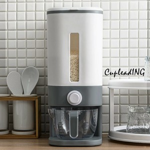 ≪予約商品≫激安セール 米びつ 防塵 虫除け 卵貯蔵物 家庭用 計量カップ付き 定量押圧 収納ケース 密閉