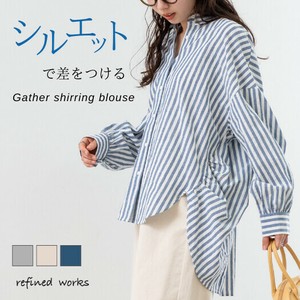 衬衫 抽褶 褶边/褶裥上衣