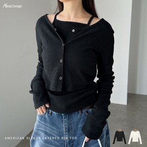 マルチway テレコリブ トップス