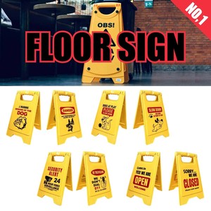 【CAUTION BOARD】【AMERICAN GARAGE】FLOOR SIGN MESSAGE SIGN フロアサイン No.1