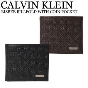 《即納》CALVIN KLEIN■財布■二つ折り財布■BISBEE BILLFOLD WITH COIN POCKET