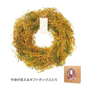 【ｹｰｲｰｱｲ】ナチュラルリース Lミモザ風