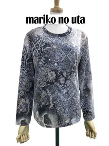 <2025春物新作>韓国製総プリント長袖Tシャツ　2025春物人気　真里子の詩