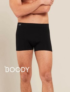 〈定番人気！〉【BOODY（ブーディー）】メンズボクサー　パンツ　ブラック［サステナブル］
