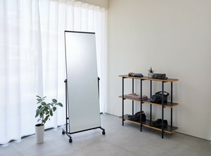 !!新商品!!　◎直送可◎スタンドミラー　P-1126TS(BK)　ブラック塗装が追加！